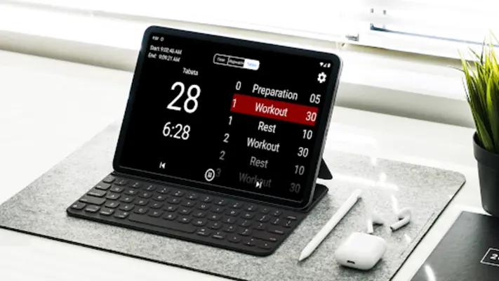Huge Timer Stopwatch Tabata android App screenshot 1