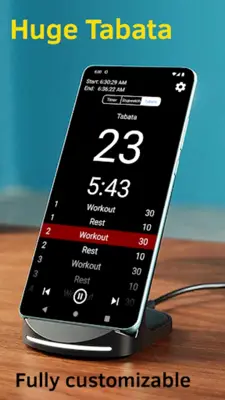 Huge Timer Stopwatch Tabata android App screenshot 5